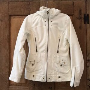 Women's White Hooded Jacket